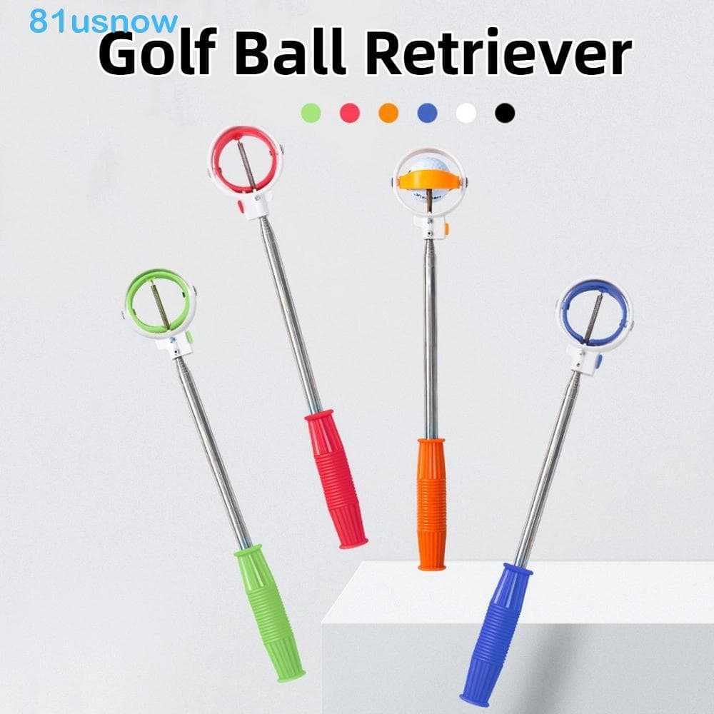 USNOW1 Recuperador Telescópico De Bola De Golfe , Seletor Ajustável Com Alça Antiderrapante , Inoxidável