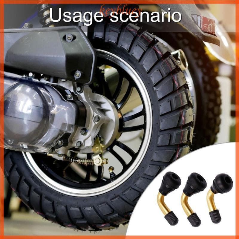 Chave TPMS Compatível Válvulas Motocicleta Haste Cobre Reforçado Estrutura À Prova Vazamento Bocal Dobrado Para Te