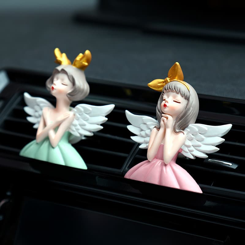 Interior do carro anjo menina ar condicionado saída de ar Perfume aromaterapia verão decoração do carro suprimentos novo