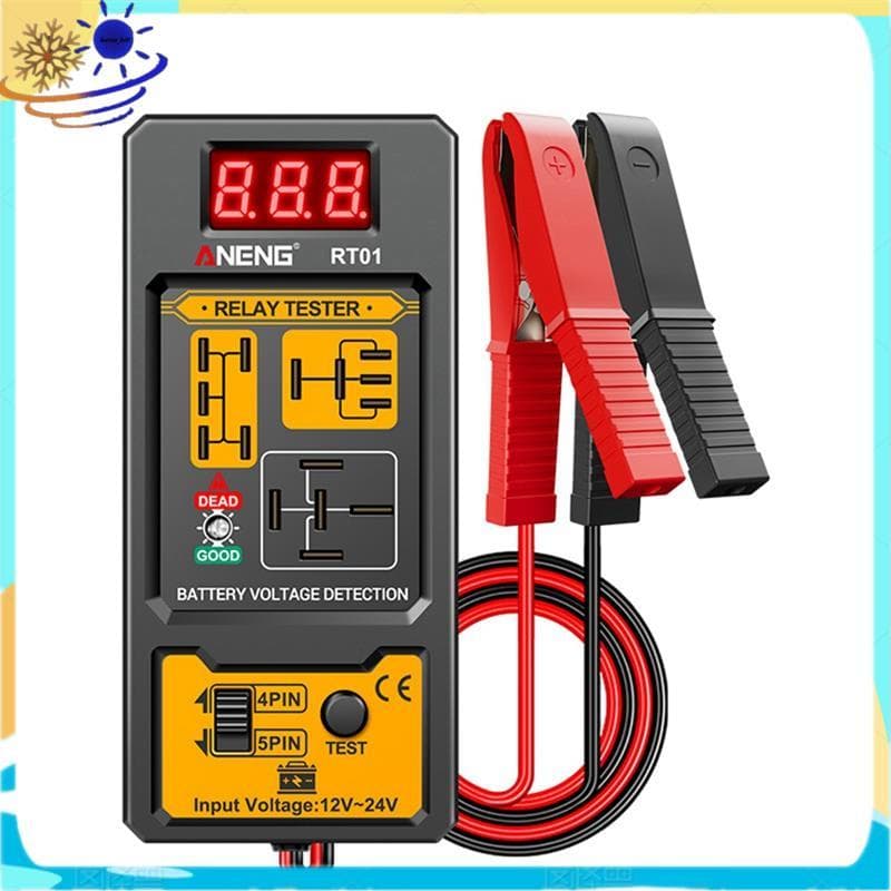 Testador De Tensão Relé De Carro Universal 12-24V Verificador De Bateria Eletrônico Automotivo Luz LED