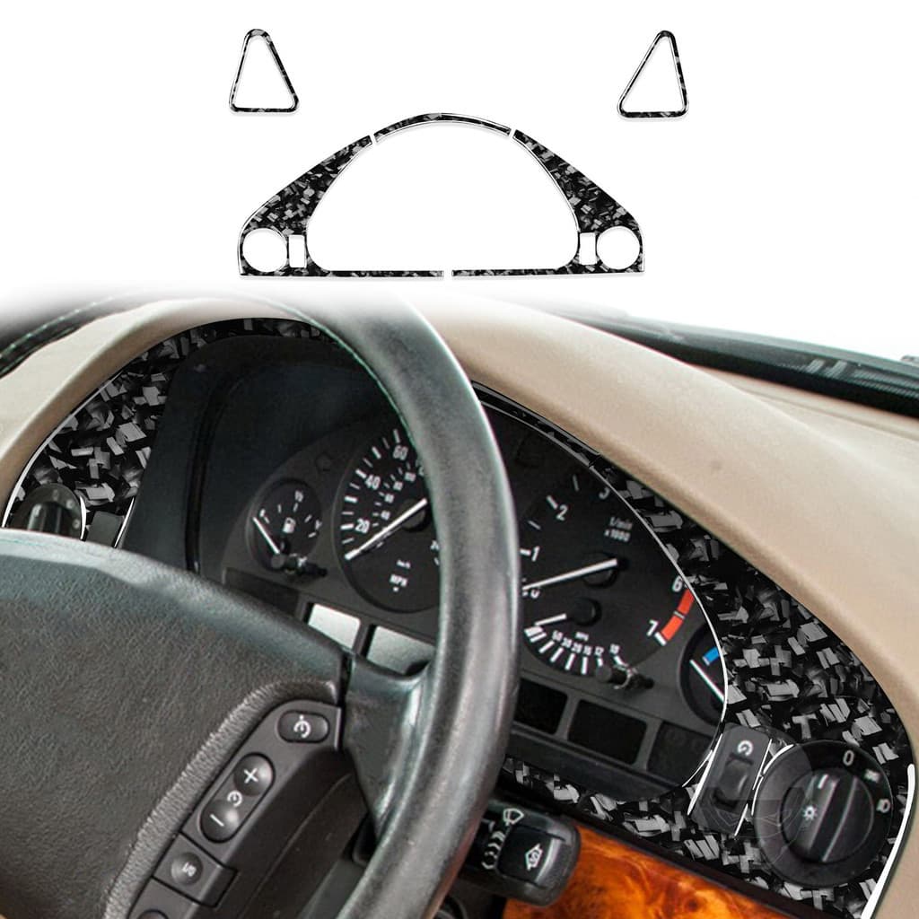 Adequado para BMW série/5 M5 E39 98-03 instrumento de condução principal fibra carbono forjamento modificação Interior d