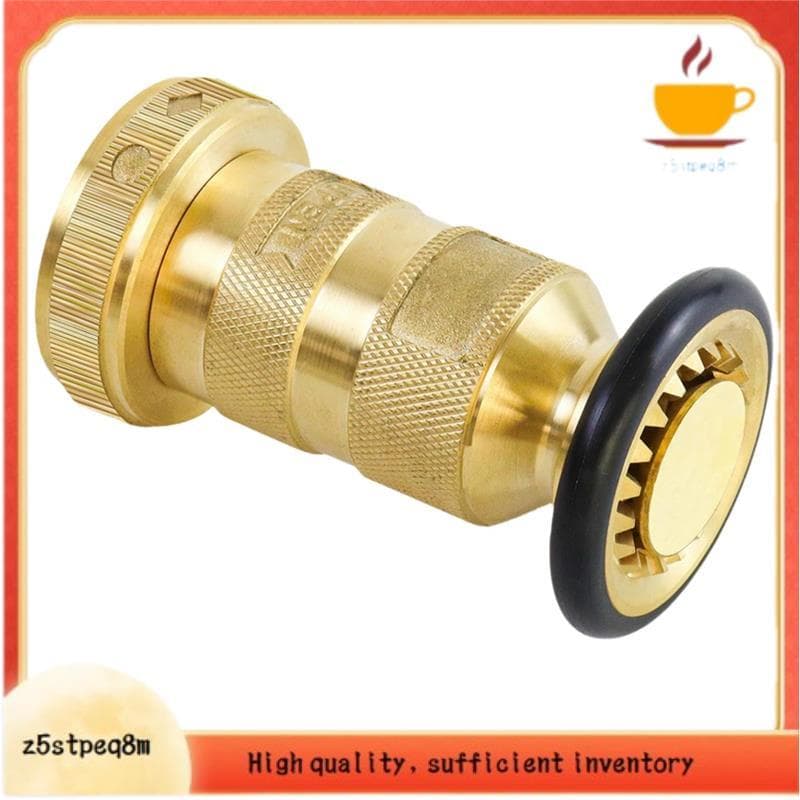 Bocal De Mangueira De Fogo 1-1/2 Polegada NPSH/NPT 100 Psi 75 Gpm Equipamento De Latão Jato Nevoeiro Sprays