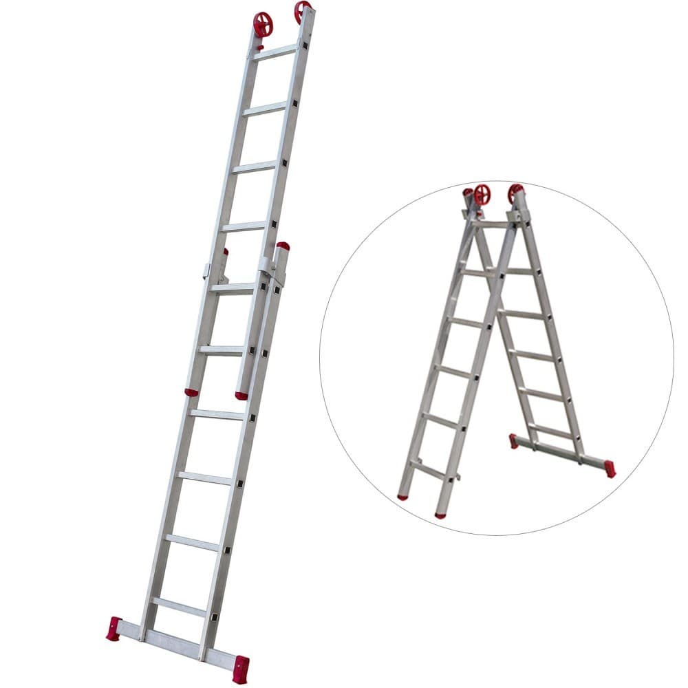 Escada de alumínio extensível 1,85 x 2,62 m 6 x 2 degraus - ESC0615 Botafogo