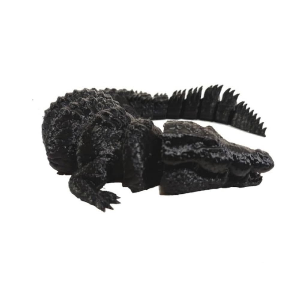 Crocodilo Articulado 3D – Brinquedo Flexível e Decorativo