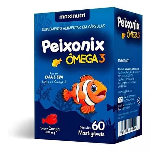 KIT C/ 2un PEIXONIX ÔMEGA 3 - MAXINUTRI 60CAPs