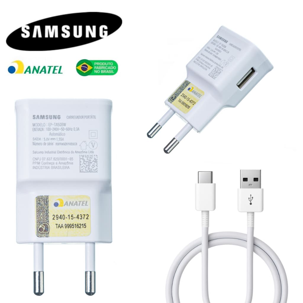 ( ORIGINAL ) Carregador Samsung Turbo Usb-C Carregamento Rápido Galaxy S20 S21 Fe S22 A05 A06 A15 A16 A25 A36