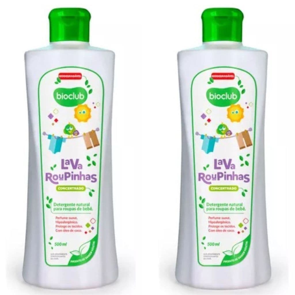 Detergente Natural Lava Roupinhas Bebe 500ml Bioclub
