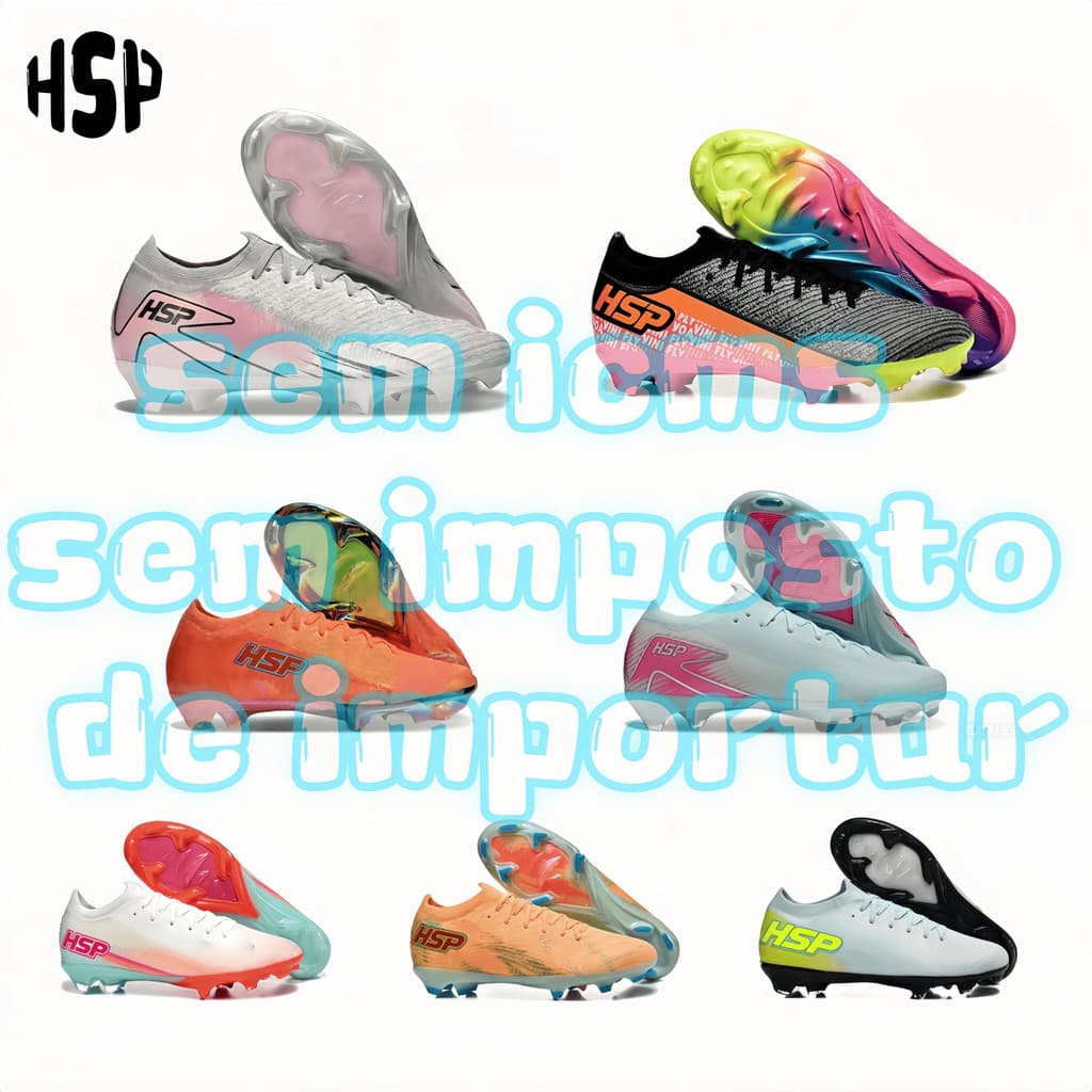 Chuteiras HSP Multi Color Choice Prático Masculino Feminino FG