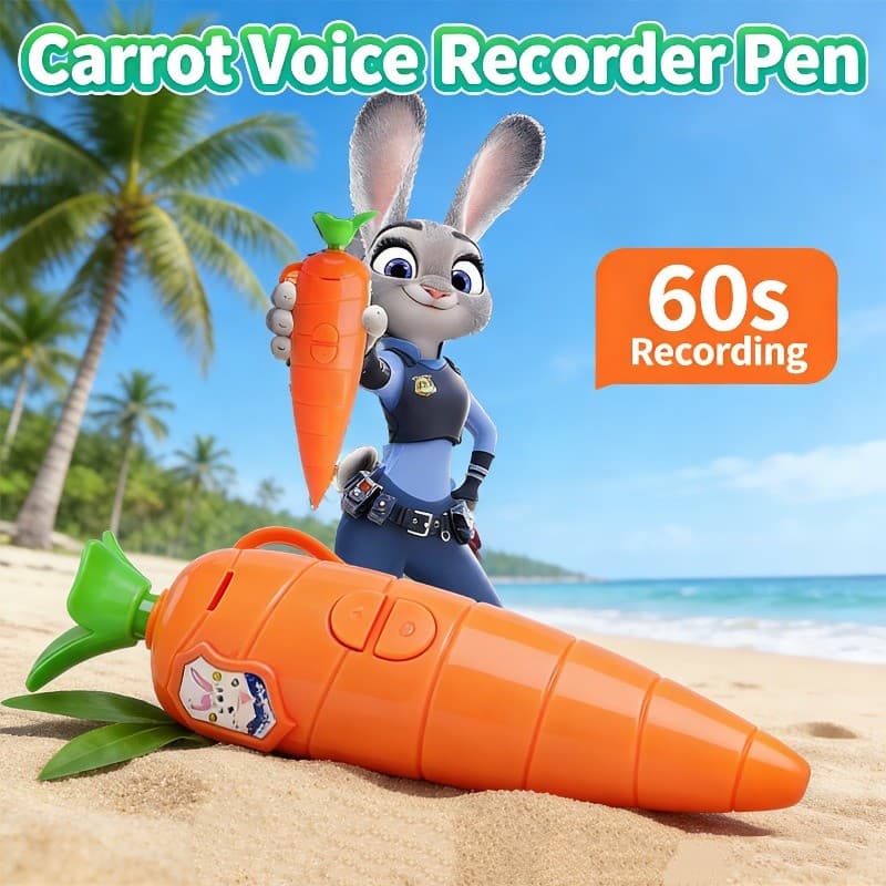 animal Judy Hopps Gravador De Voz Gary Anime Criatividade Caneta Esferográfica Para Menino Menina Com Função De Gravação