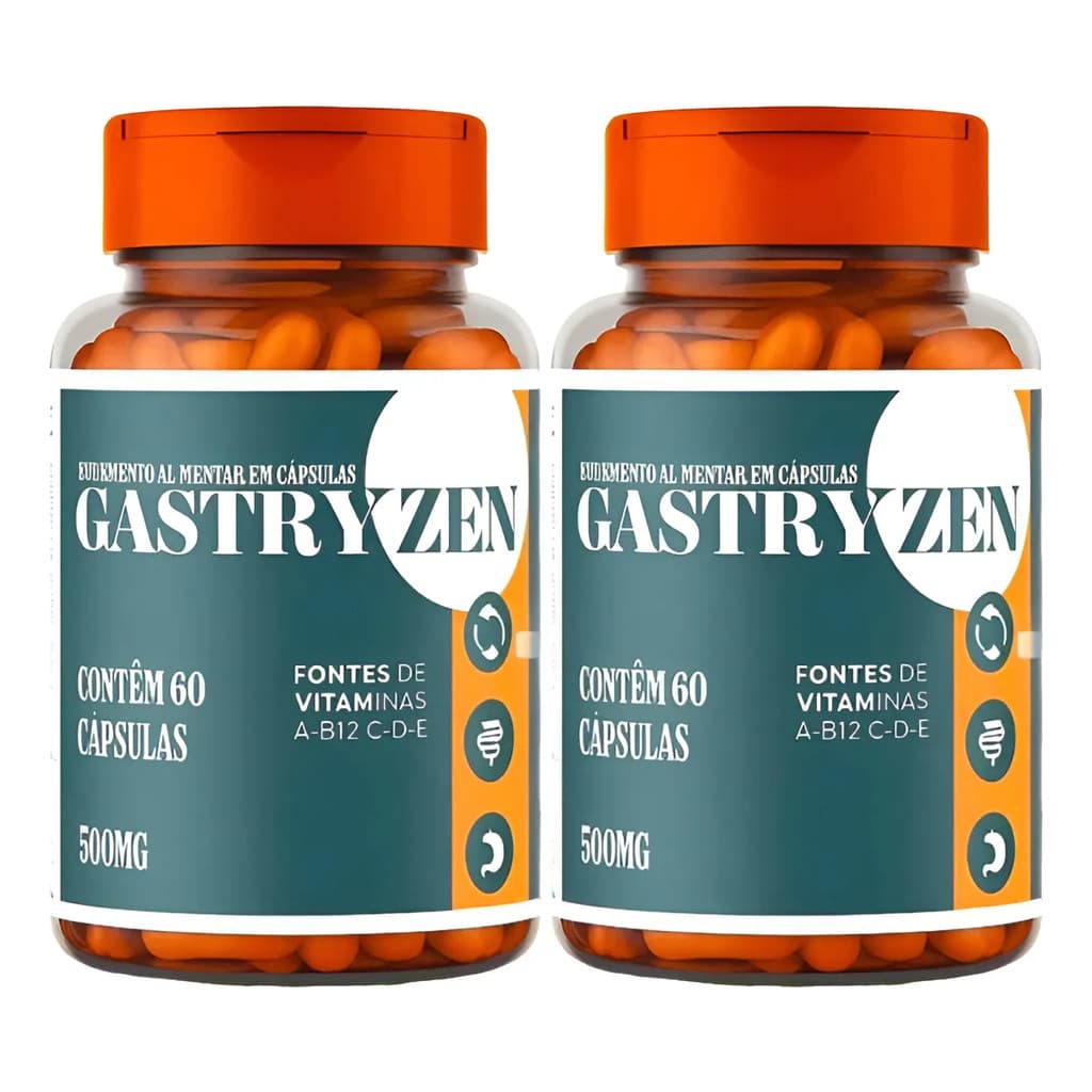 2x Gastryzen Original 120 Cápsulas Sem Sabor