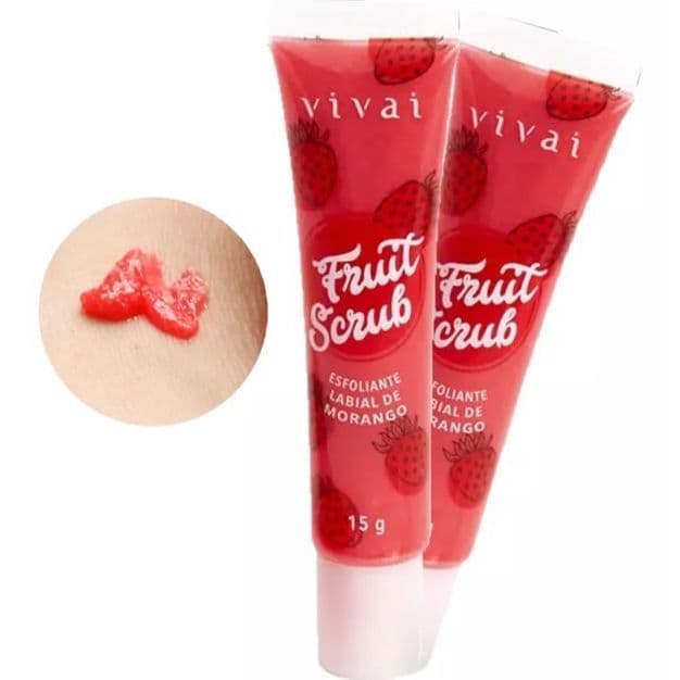 Esfoliante Labial Fruit Scrub Morango 3105 Vivai