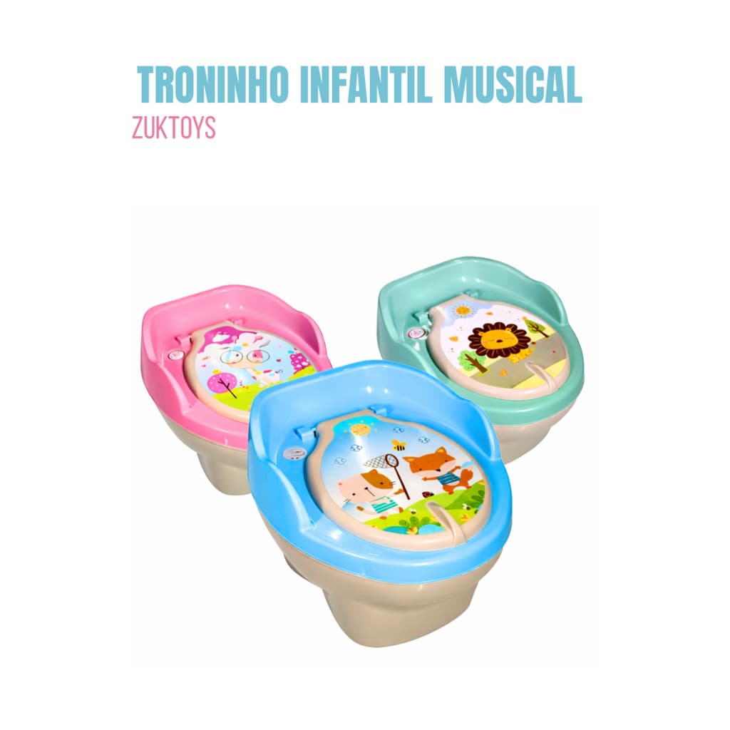 Troninho Infantil Musical Zuk Baby 3 em 1