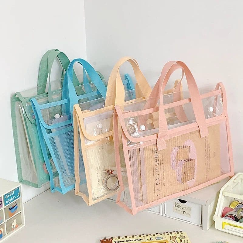 Pasta Impermeável para Documentos Bolsa Escolar de Mão para Material, Pasta para Provas.