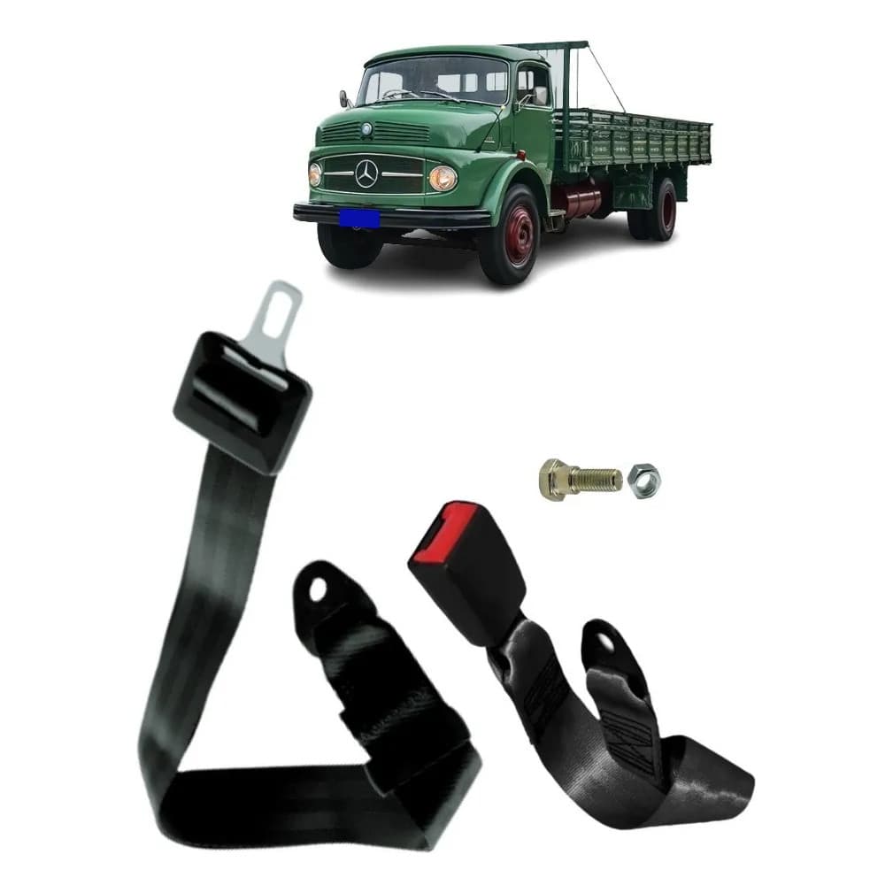 Cinto De Segurança 2 Pontos Macho Fêmea Banco Meio Mb L1113