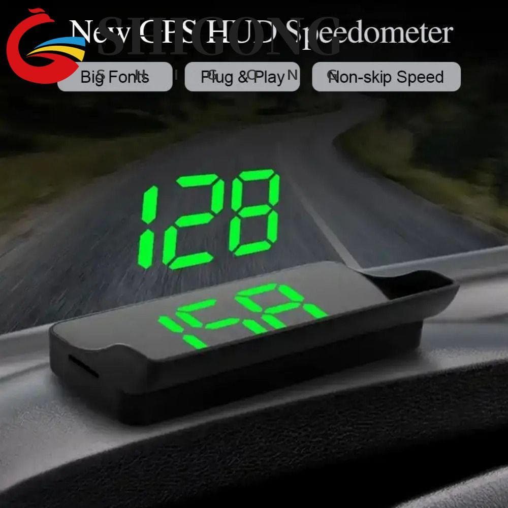 SHIGONG Display Principal Para Carro , Velocímetro Digital Universal Portátil , Projetor De-Brisa Durável De Plástico HU