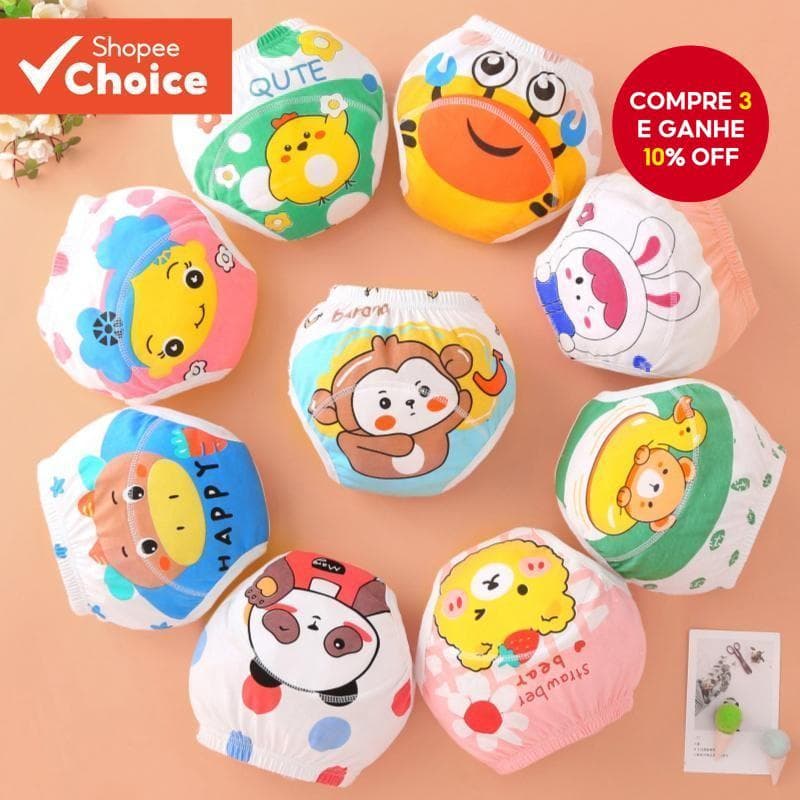 Calças De Treinamento De Banheiro Infantil – Roupa Íntima De Aprendizagem Absorvente De 6 Camadas Para Presente De Natal