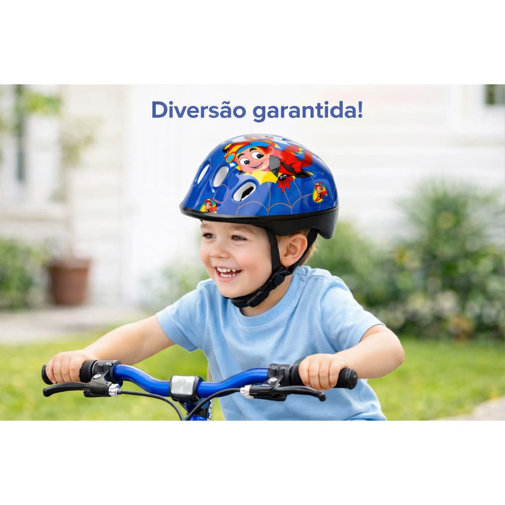 Capacete Infantil Estampado Segurança para Crianças