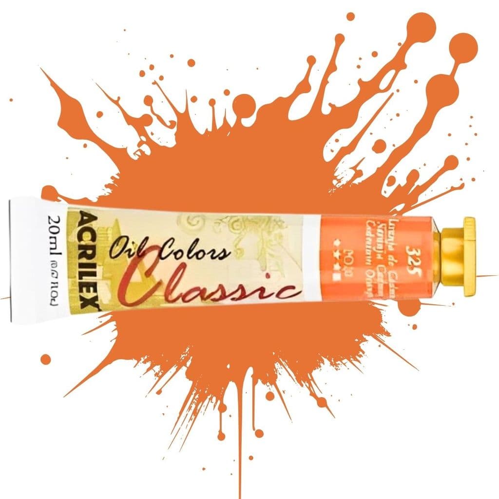 Tinta Oil Colors 20ml 325 - Laranja Cádmio