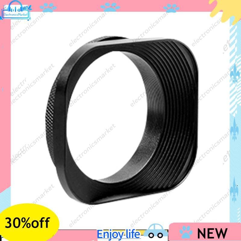 Capa Quadrada Da Lente Liga De Alumínio Micro Única De 52mm SLR , Preto Das Câmeras