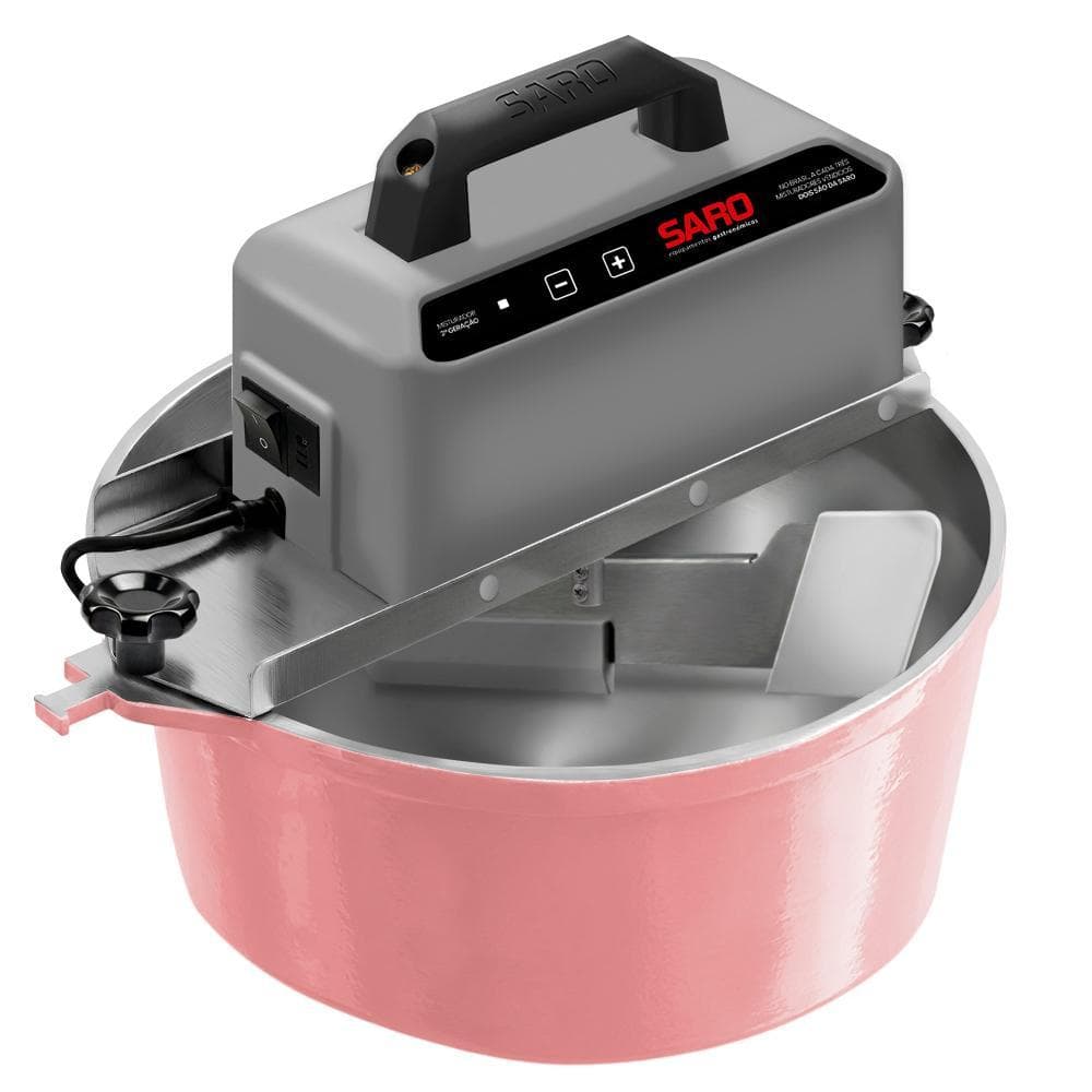 Panela Misturadora Automática para Doces e Massas SARO G3 10 Litros Rosa Bivolt