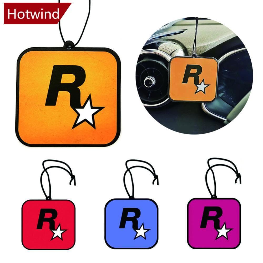 HOTWIND Fragrância Do Carro R Estrela De Longa Duração Aromaterapia Peça Net Tendência Amarelo Pingente Decoração Desodo