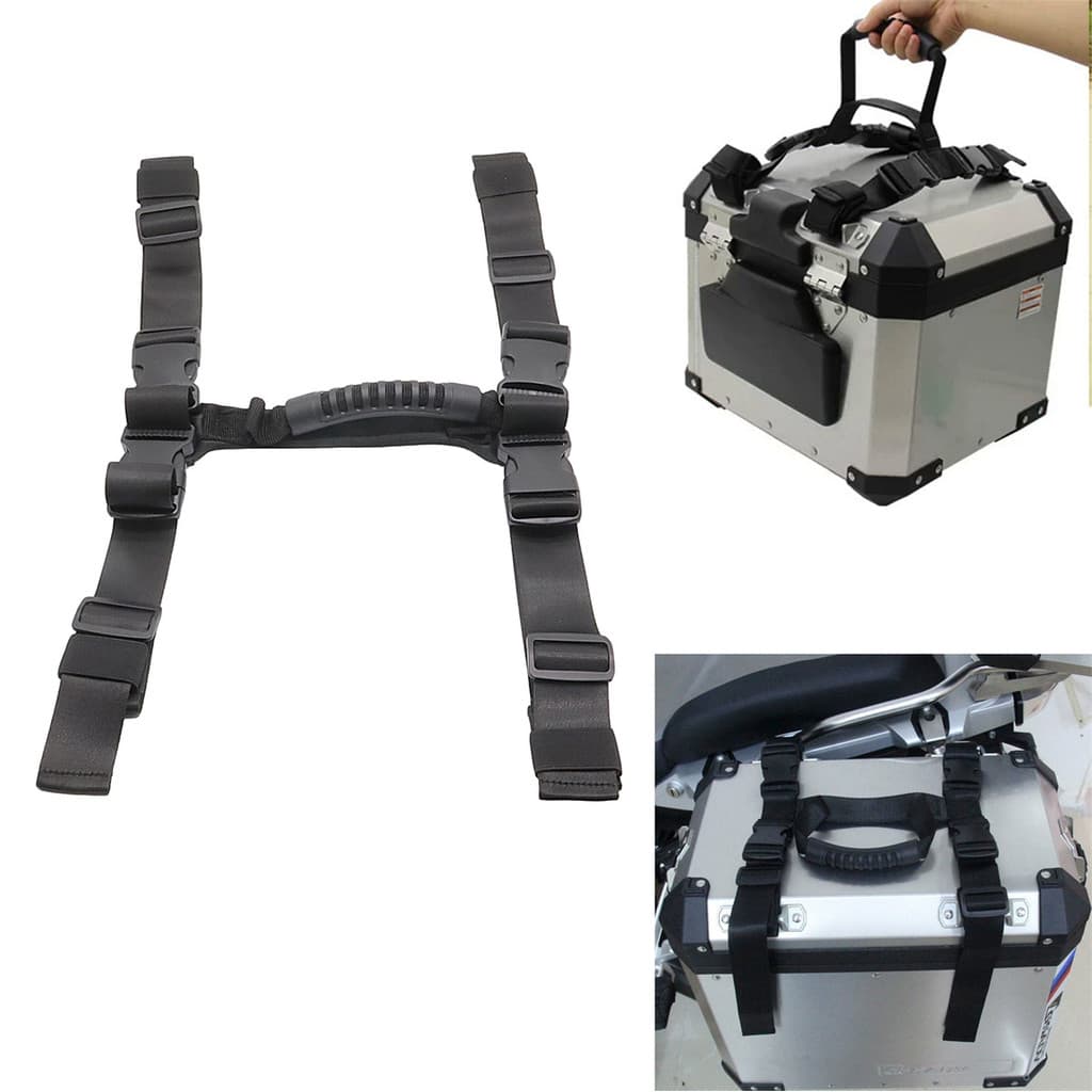 Liga De Alumínio Bagagem Alça Universal Pannier Caso Superior Cinto Para BMW F800GS F750GS S1000XR R1200GSA Yamaha Suzuk
