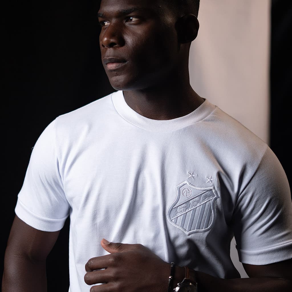 Camisa Santos Branca Retrô 10 Masculina Oficial