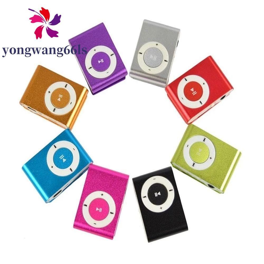YONGWANG MP3 Player Moda Portátil Media Walkman Metal 3.5mm Esporte MP3