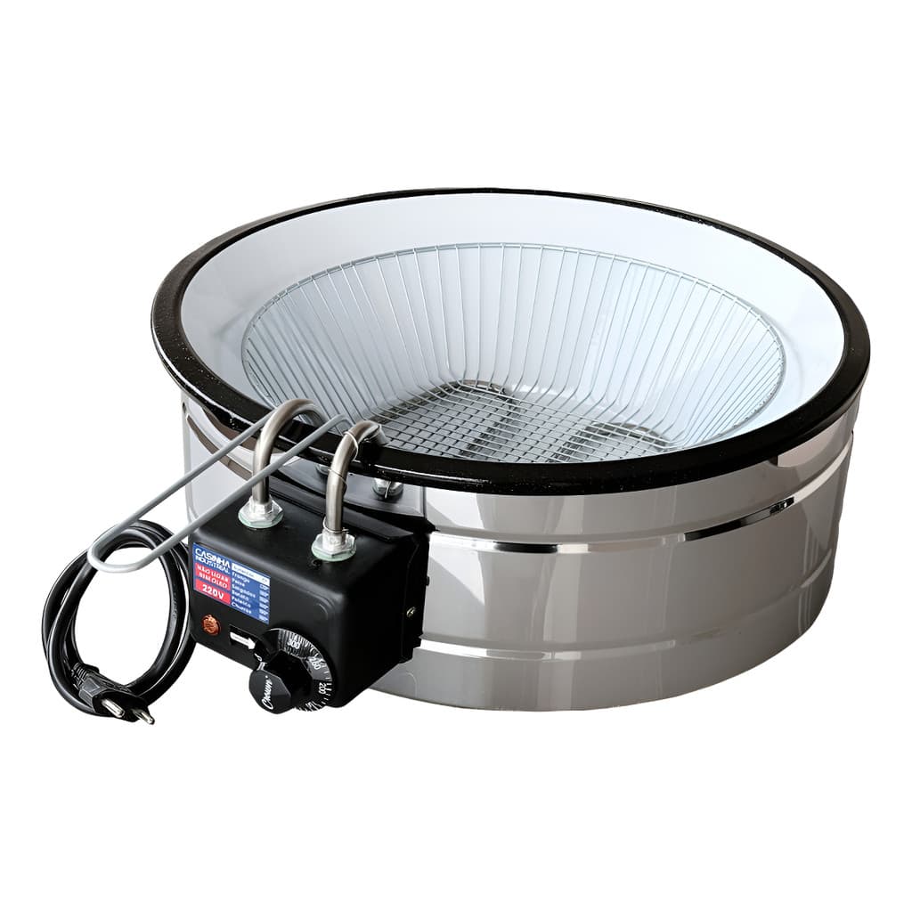 Fritadeira Elétrica Industrial Tacho Esmaltado 10 Litros