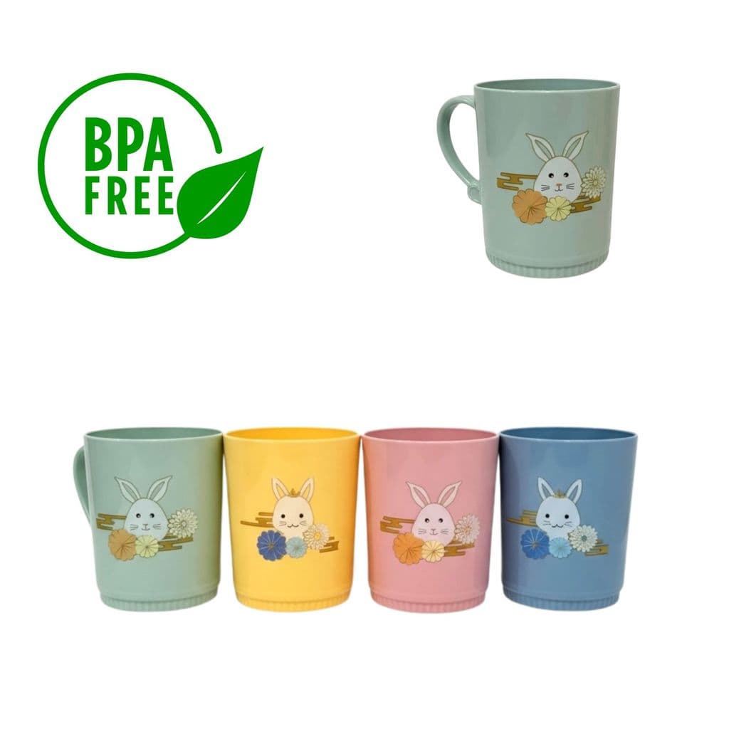 Caneca Copo de Plástico Infantil Com Alça 400 ML