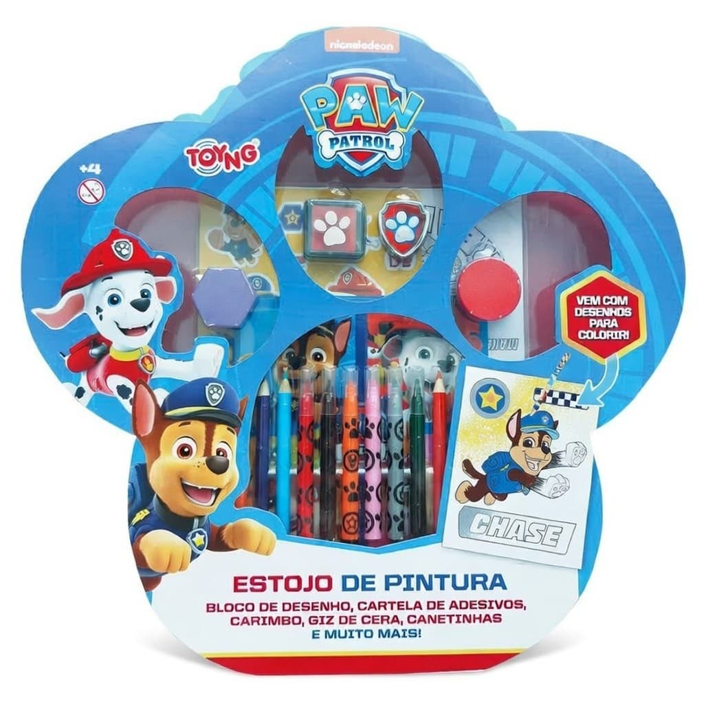 Estojo de Pintura Patrulha Canina Toyng