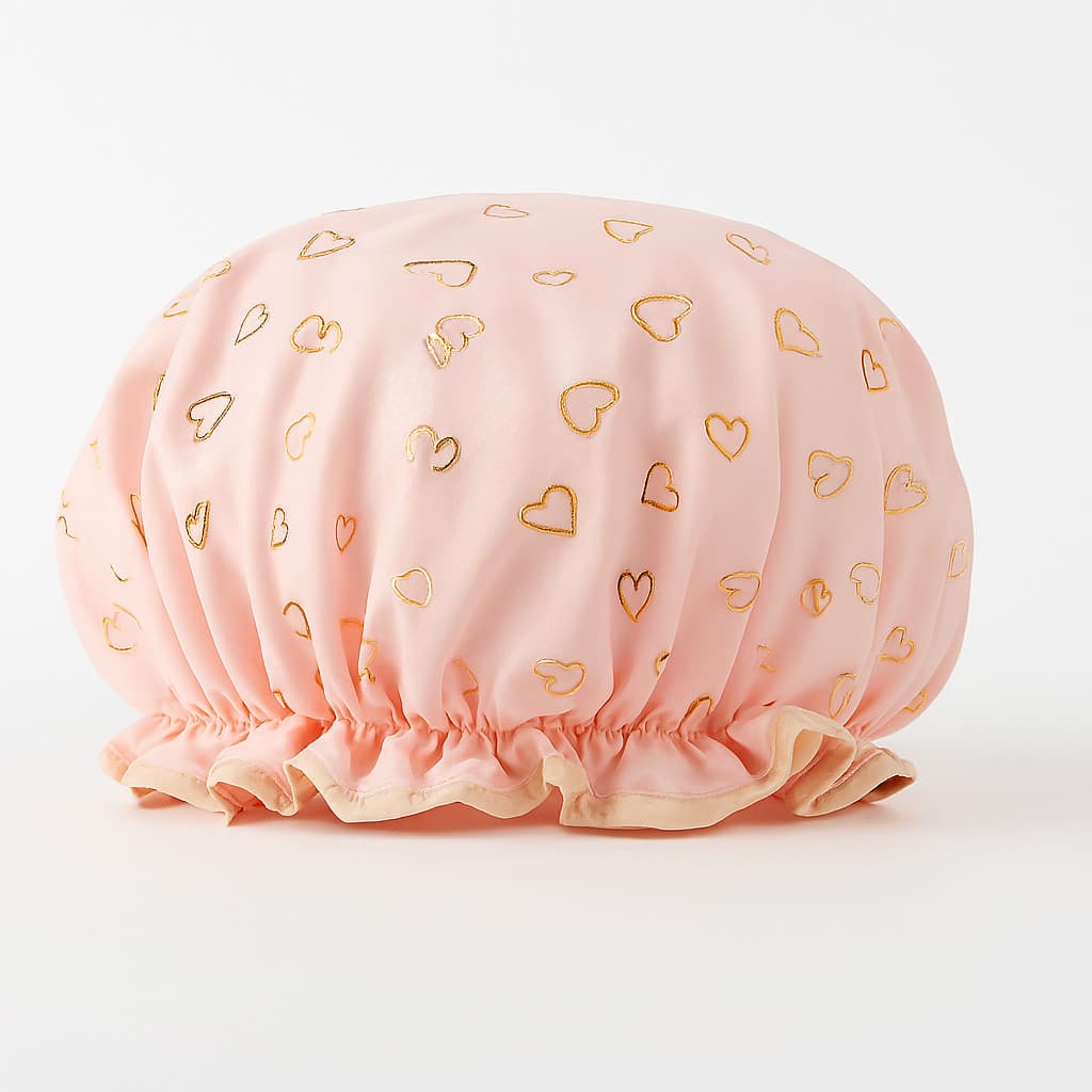 Touca de Banho Premium Dupla Camada Ajustável Impermeável Protege Cabelo À Prova D'água SkinCare Spa Maquiagem Viagens