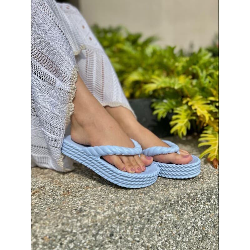 Sandália nuvem 4 tiras plataforma marrocos ortopédica em EVA leve e macia