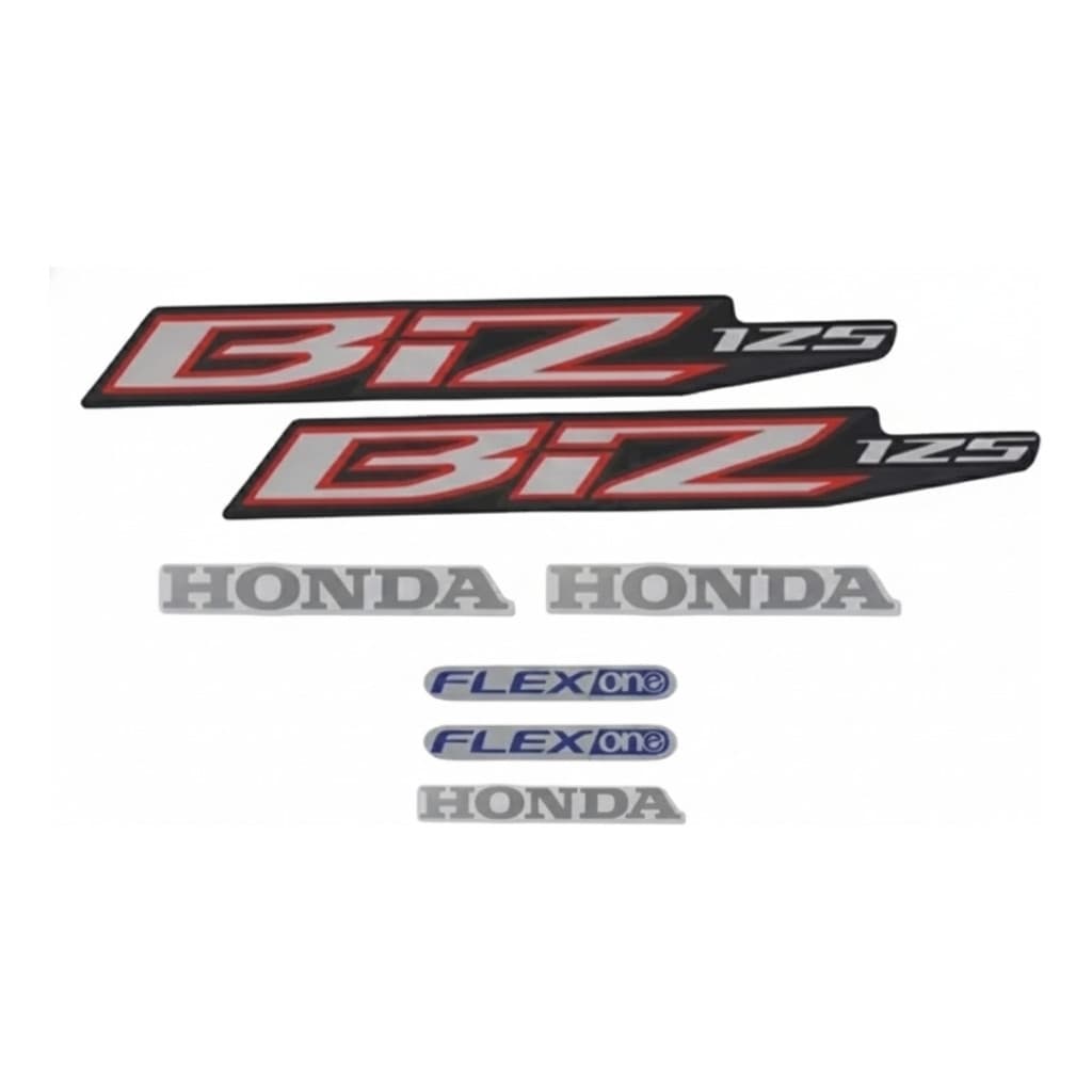 Jogo Kit Adesivo Honda Biz 125 Es 2014 Preta