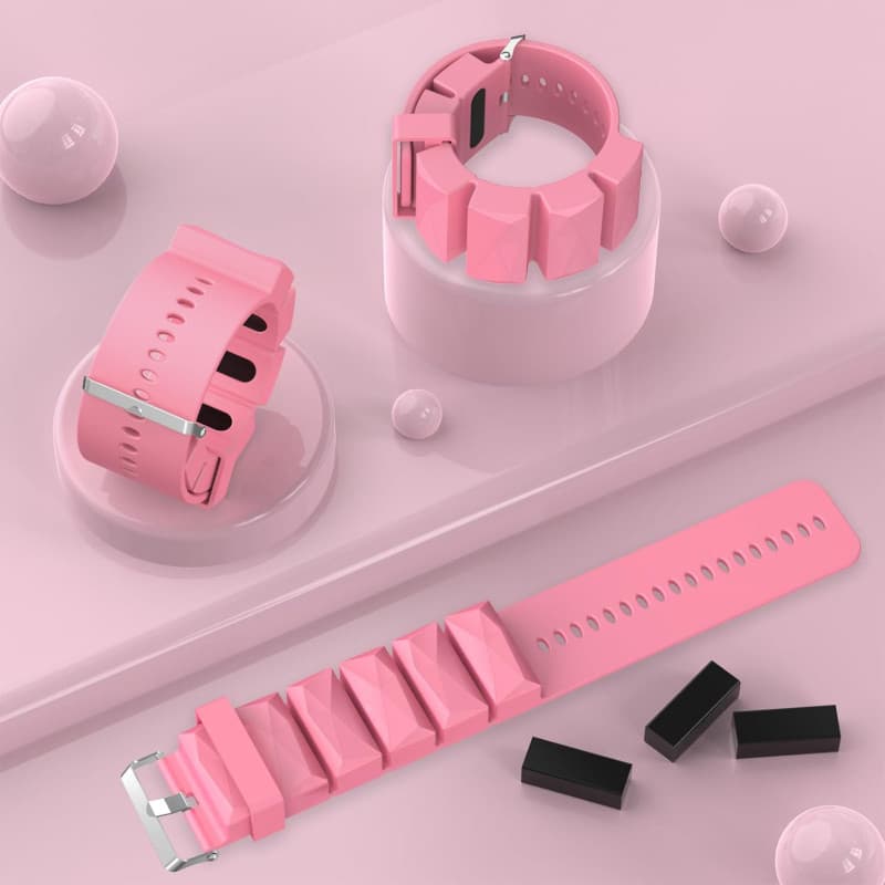 Pulseira para corrida fitness com suporte de peso / pulseira de silicone / auxílio para exercícios de ioga