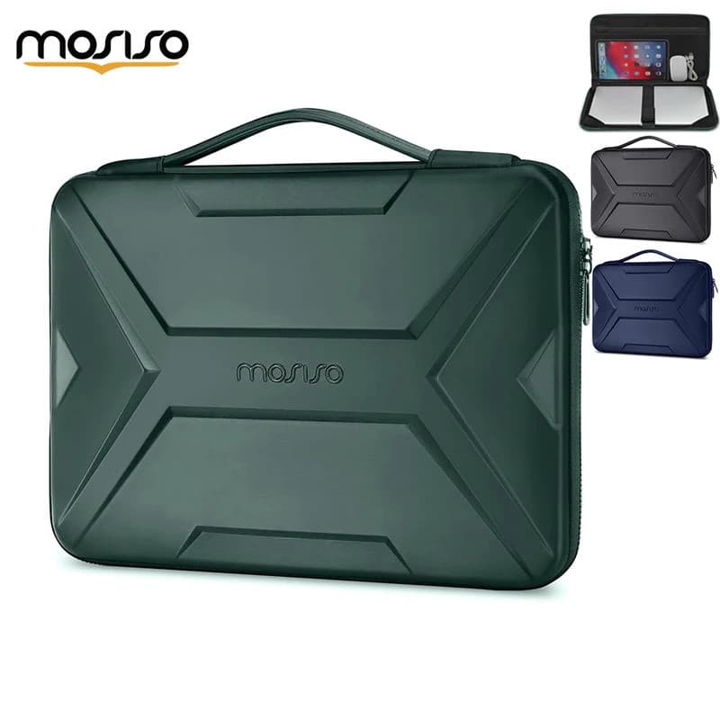 MOSISO Bolsa Para Laptop MacBook 13 14 15 16 Polegadas Capa Rígida À Prova D'água De Choque Artística Geométrica EVA