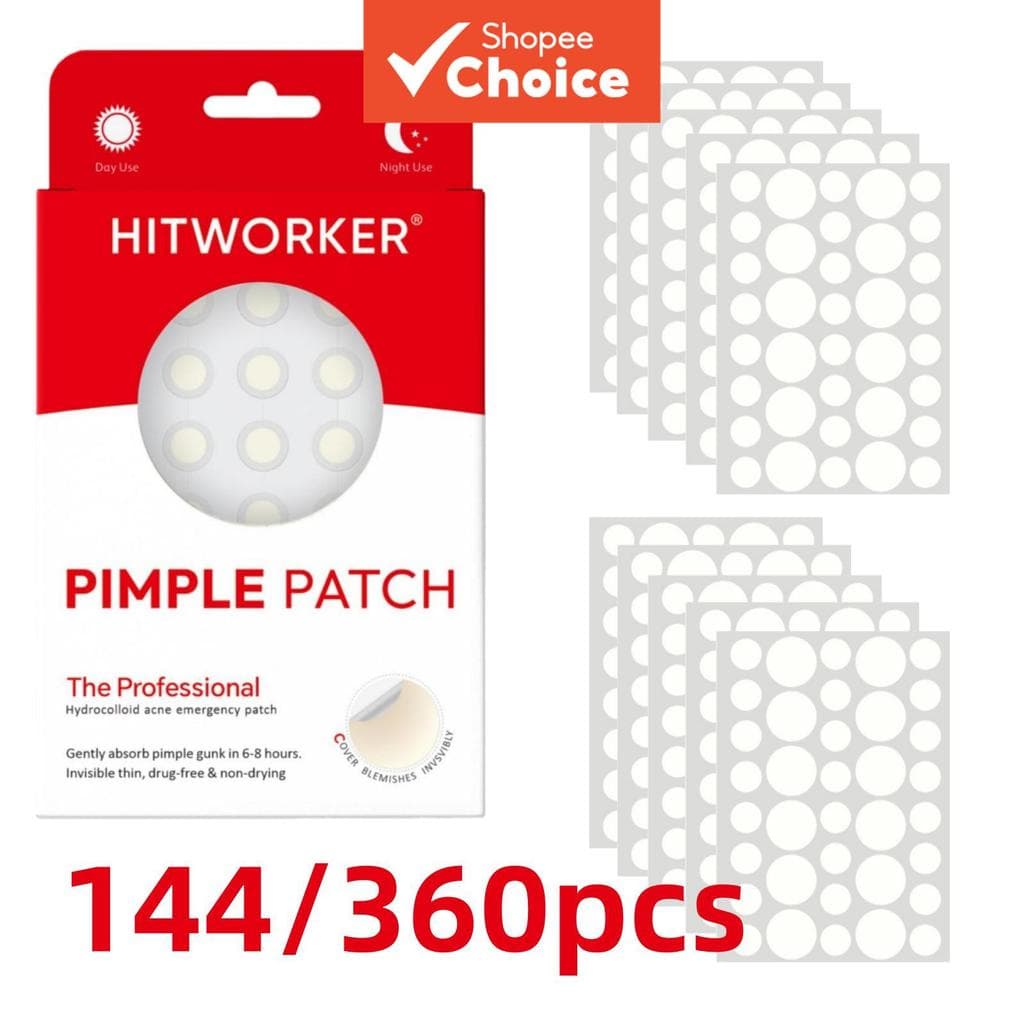 Patches De Acne Diurnos E Noturnos Para Rosto , Cobre Espinhas Manchas , Seguros Suaves , Leves Confortáveis 144/360 Uni
