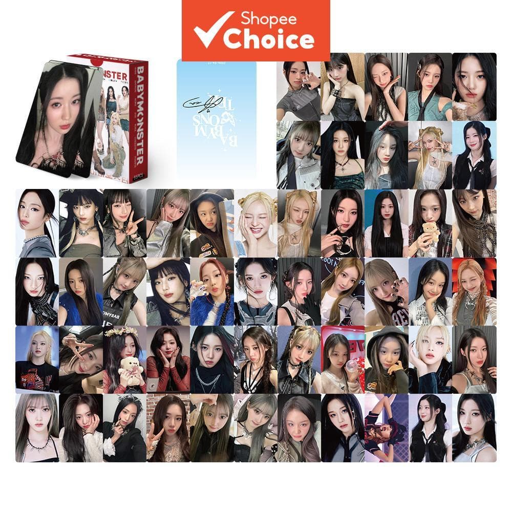 BABYMONSTER Kpop Girls Group Lomo Card 55 Unidades Coleção De Fãs