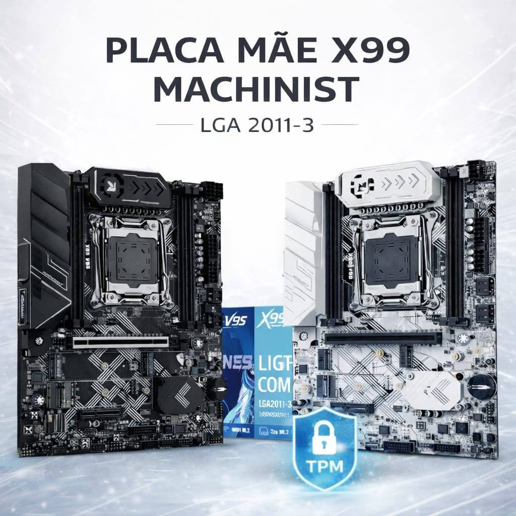 PLACA MÃE MACHINIST U9 ou V9S PARA INTEL XEON E5 V3 V4 – LGA2011 DDR4