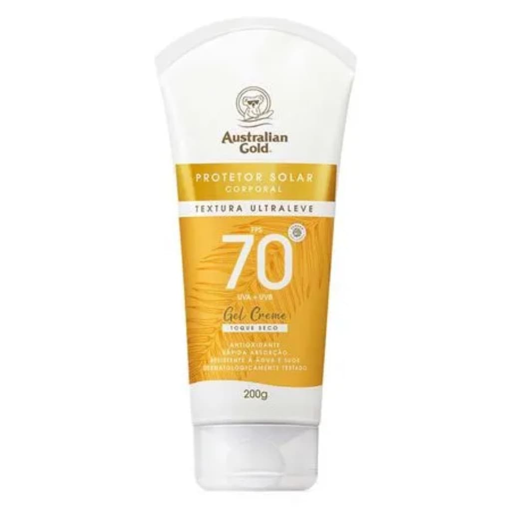 Protetor Solar Corporal FPS70 Gel Creme 200g-Australian Gold