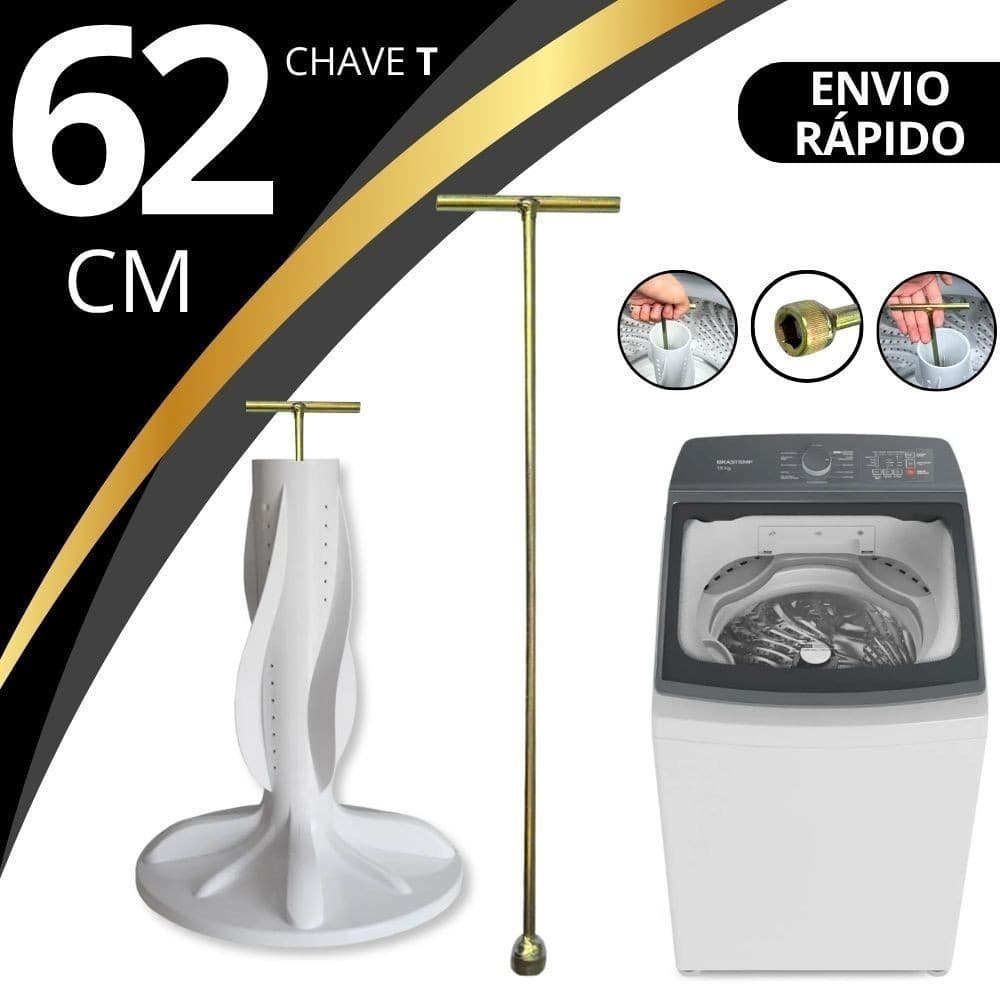CHAVE T 10mm Longa 62cm Reforçada Agitador Brastemp Eletrolux