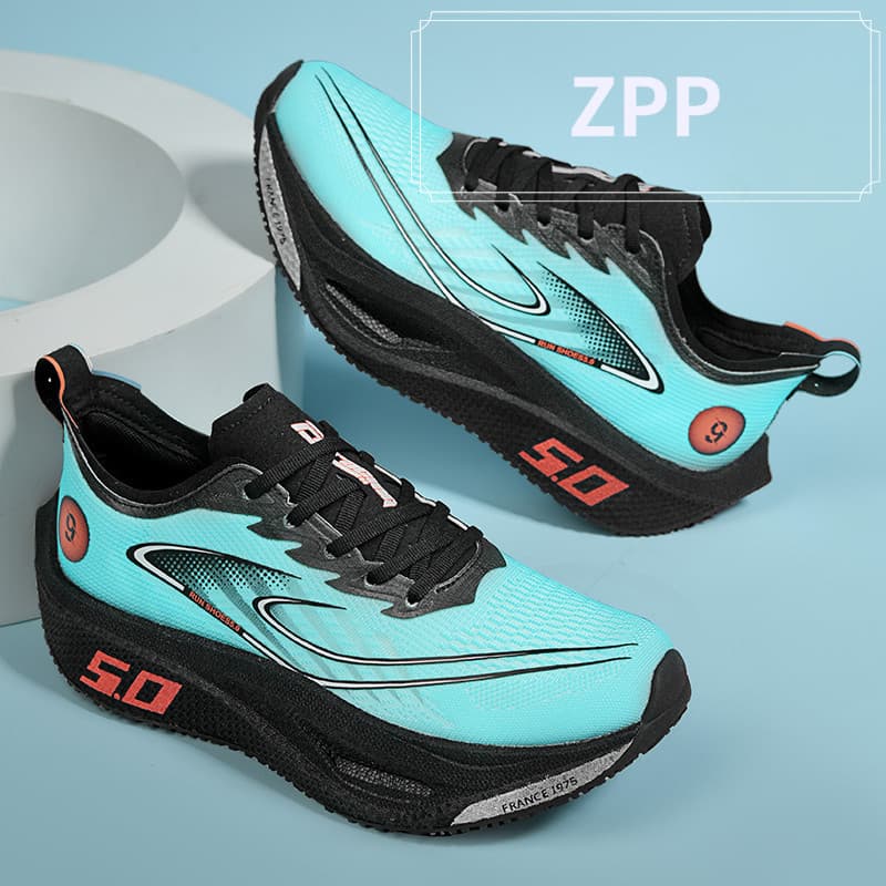 Zhijing 3a geração Full Palm Carbon Board Tênis de corrida masculino profissional maratona corrida rebote absorção de ch