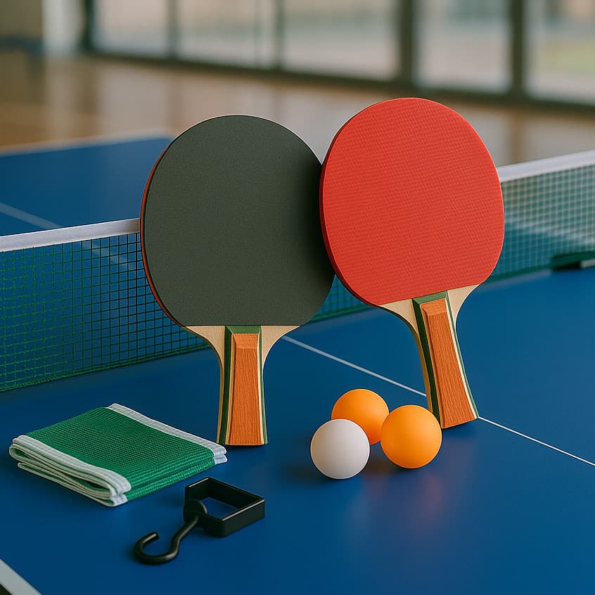 Kit Ping Pong 2 Raquete 3 Bolinhas Rrede de Tênis de Mesa Profissional