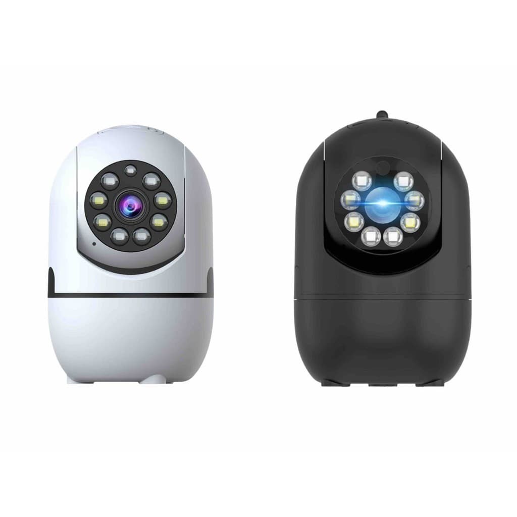 Câmera de Segurança WiFi 360° Full HD 1080p com Áudio, Visão Noturna e Rastreamento Automático | Monitoramento celular