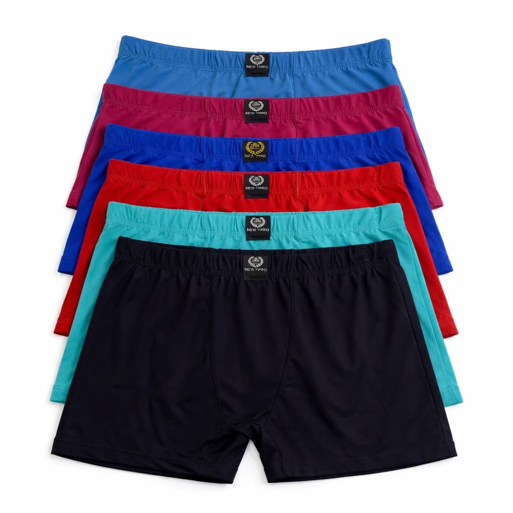 Kit 5 Cuecas Boxer Box Microfibra Original Listrada/lisa