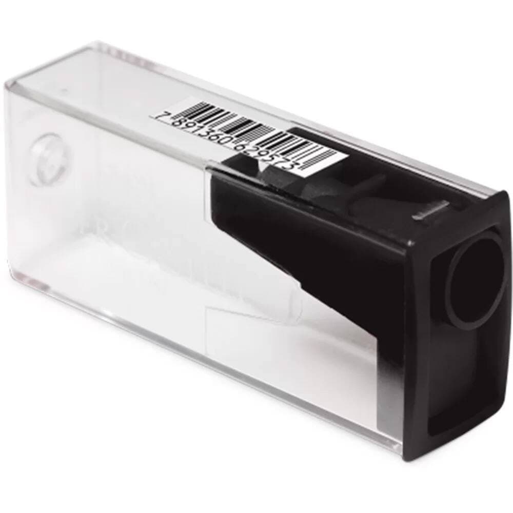 APONTADOR COLETOR 125 LVZF TRANSPARENTE, PRETO, FABER-CASTEL
