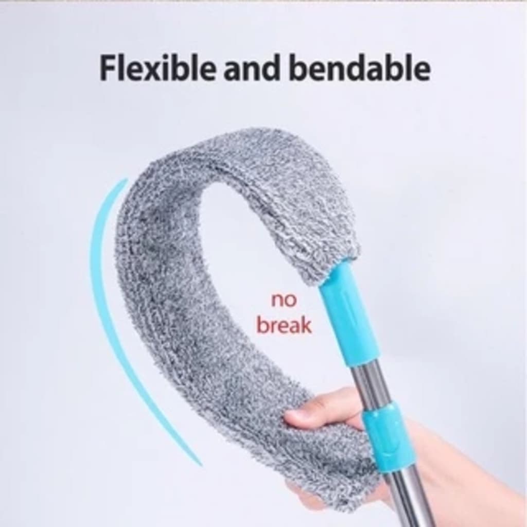 PRONTO ENTREGA!!!! Espanador de Pó Mop Limpa Poeira Flexível Retrátil Limpador Lugar Estreito de Aço Plástico e Poliéste