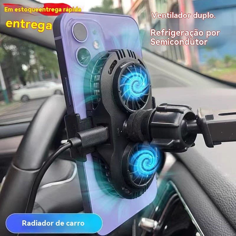 Resfriador de celular, dispositivo de resfriamento semicondutor para transmissão ao vivo, ventilador silencioso e sem ru