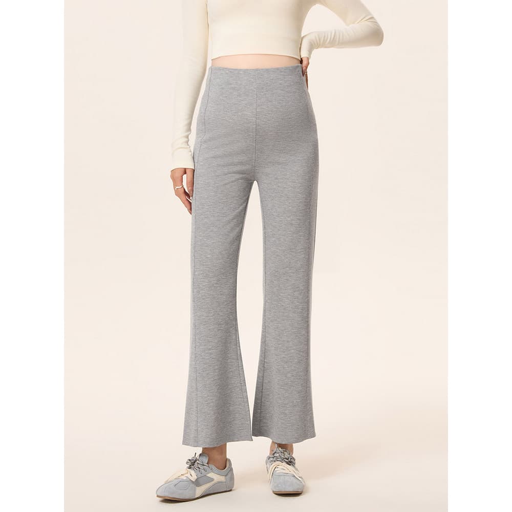 Calças para mulheres grávidas primavera outono uso externo calças largas sem levantamento de barriga Micro-leggings sem 