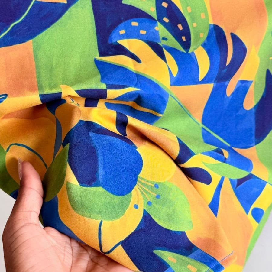 Lenço Natureza Brasileira  -  Atelie da Folia